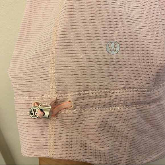 Lululemon blush Rest Less Tank Heathered Barely Pink Wamo Camo size 6 - Picture 4 of 11